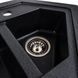 Гранітна мийка для кухні Platinum 9950 PANDORA матовий Карбон 39977 фото 7