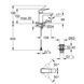 Змішувач для раковини Grohe QuickFix Dice S-Size 1018572430 з донним клапаном CV036200 фото 2