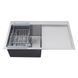 Комплект кухонной мойки Kroner KRP Geb&uuml;rstet 78х49LHM BLK04 nichel SL54729 фото 4