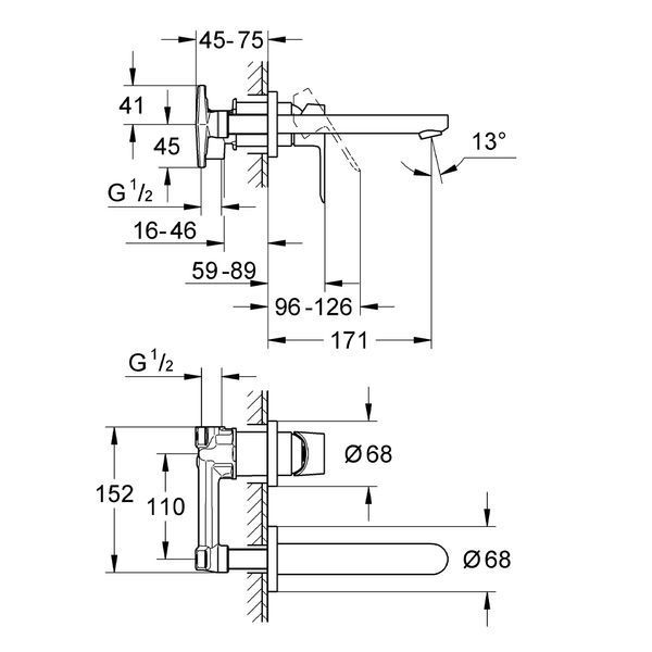 Змішувач для раковини Grohe BauLoop 20289000 CV031162 фото
