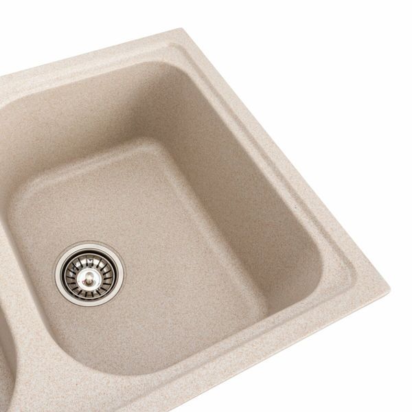 Гранітна мийка для кухні Platinum 7950 Equatoria матова Сафарі 36401 фото