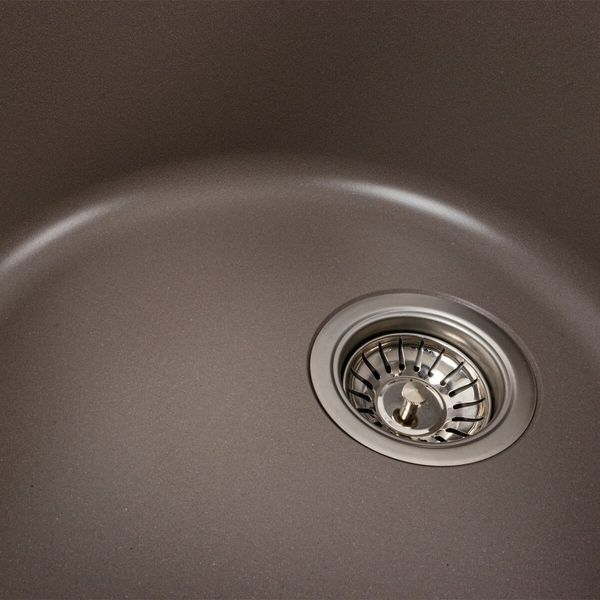 Гранитная мойка для кухни Platinum 7750 LIRA матовая Дюна 41576 фото