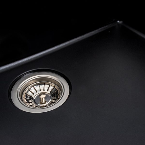 Гранитная мойка для кухни Platinum 7850 Bogema матовая (черная) 38743 фото