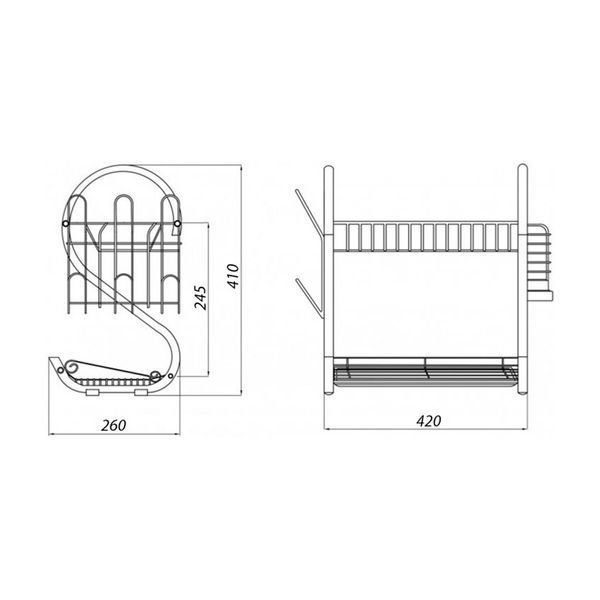 Сушарка для посуду Kroner KRM Rizze - ACC3208 CV022908 фото