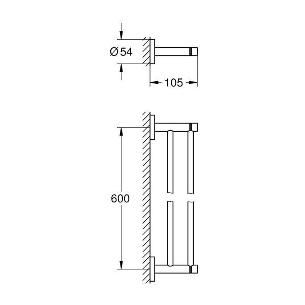 Полотенцедержатель Grohe QuickFix Start 412032430 CV034624 фото
