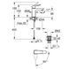 Смеситель для раковины Grohe QuickFix Dice ES S-Size 1018610000 с донным клапаном CV036203 фото 2