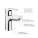 Набір змішувачів 3 в 1 для ванної кімнати Grohe QuickFix StartEdge S-Size UA202501SE CV030624 фото 7