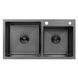 Комплект кухонної мийки KRP Schwarze - 7843ZHM PVD ST041320 фото 2