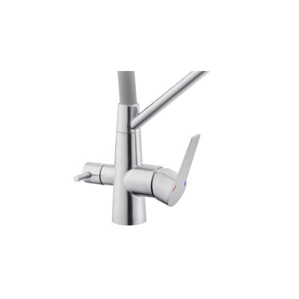 Смеситель для кухни с подключением к фильтру Kroner KRP Edelstahl Klassisch - ESG03817GRA CV027937 фото