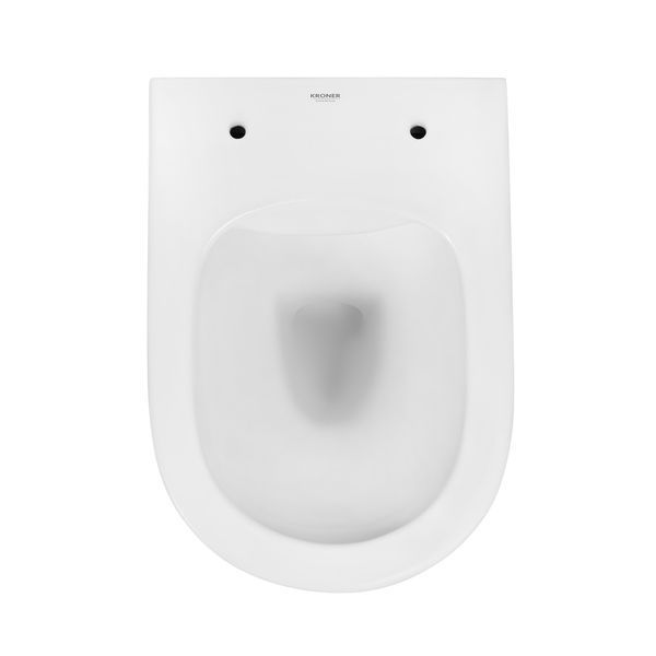 Комплект 4 в 1: Инсталляция Grohe Rapid SL 3 в 1 38772001 + Унитаз безободковый Kroner Harz WHI523632 RIMLESS с сиденьем Slim Duroplast / Soft-close / Quick relase KH523632WHIR (38772001KH523632) CV033826 фото
