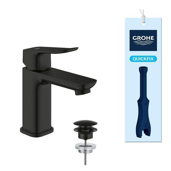 Змішувач для раковини Grohe QuickFix Dice ES S-Size 1018612430 з донним клапаном CV036204 фото
