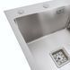 Мойка Platinum Handmade 650x500x230 L нержавейка (квадратный сифон 3,0/1,0) 37680 фото 5