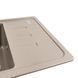 Гранітна мийка для кухні Platinum 6243 LIANA матовий Титан 40351 фото 4