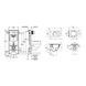 Комплект 4 в 1: Инсталляция Grohe Rapid SL 3 в 1 38772001 + Унитаз безободковый Kroner Harz WHI523632 RIMLESS с сиденьем Slim Duroplast / Soft-close / Quick relase KH523632WHIR (38772001KH523632) CV033826 фото 4