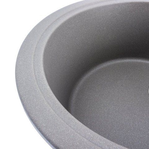 Гранітна мийка для кухні VALESO ONYX 5847 матова Сірий мусон 49227 фото