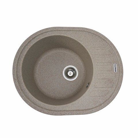 Гранитная мойка для кухни Platinum 6250 SOUL матовая Карамель 3409 фото