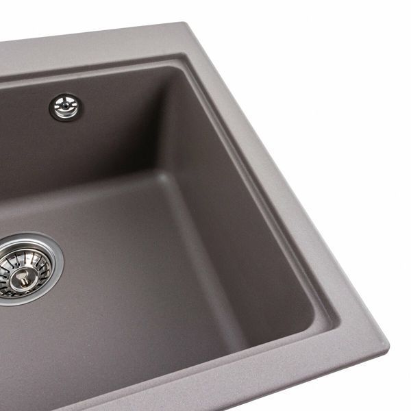 Гранитная мойка для кухни Platinum VESTA 5852 матовая Дюна 48655 фото