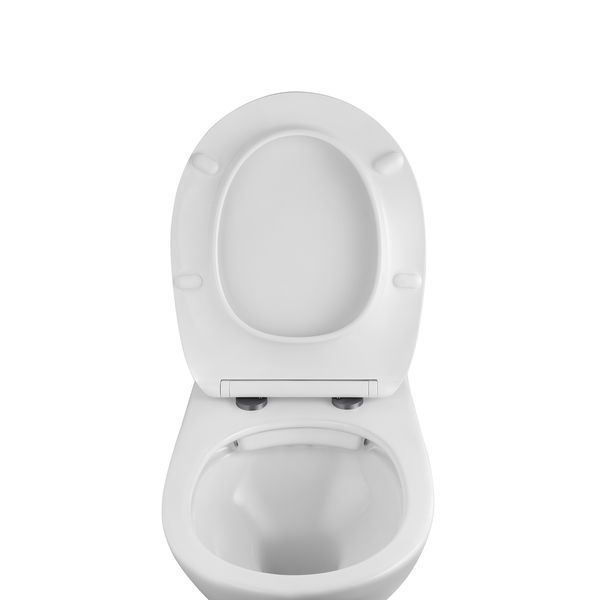 Комплект 4 в 1: Инсталляция GROHE Solido 3 в 1 3884966Q + Унитаз безободковый Kroner Oker WHI533536 RIMLESS с сиденьем Slim Duroplast / Soft-close / Quick relase KO533536WHIR (3884966KO533536) CV033827 фото