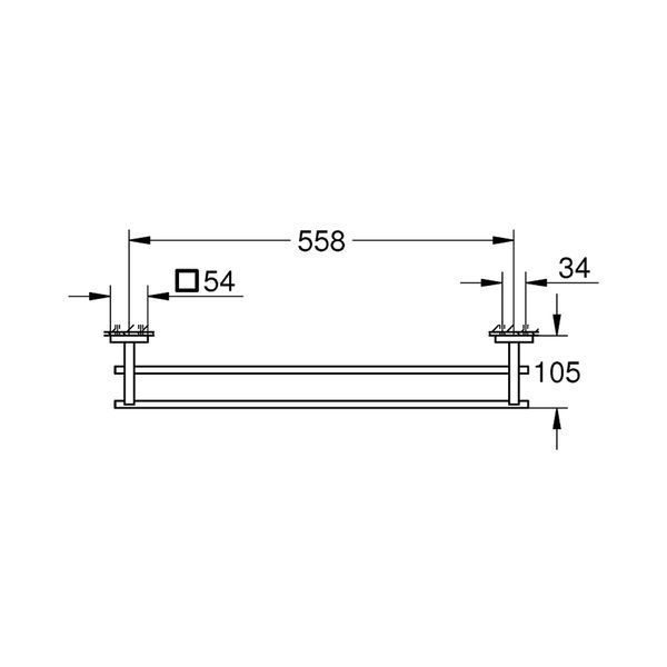 Полотенцедержатель Grohe QuickFix Start Cube 411042430 CV034628 фото