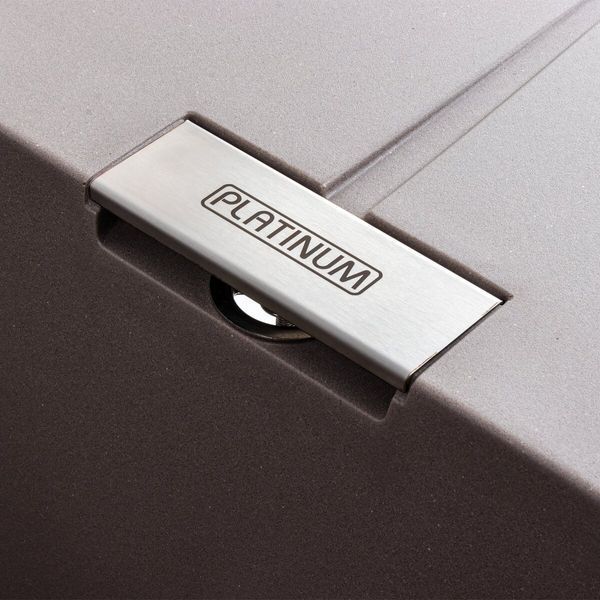 Гранітна мийка для кухні Platinum 6250 ZIRKONE матова Дюна 41581 фото