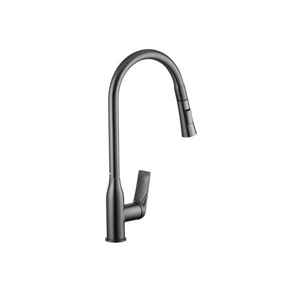 Комплект кухонної мийки Kroner KRP GRP030-T Schwarze - 6350HM PVD ST043224 фото
