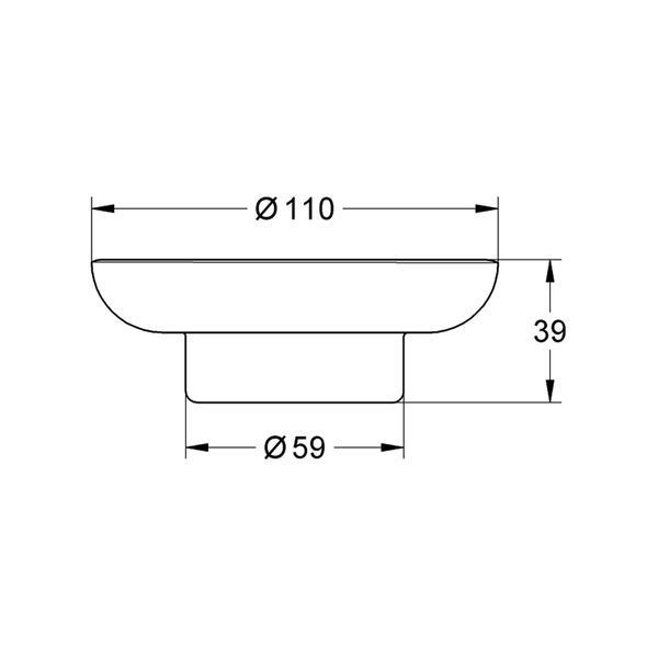 Мыльница без держателя Grohe QuickFix Start 41182000 CV033481 фото