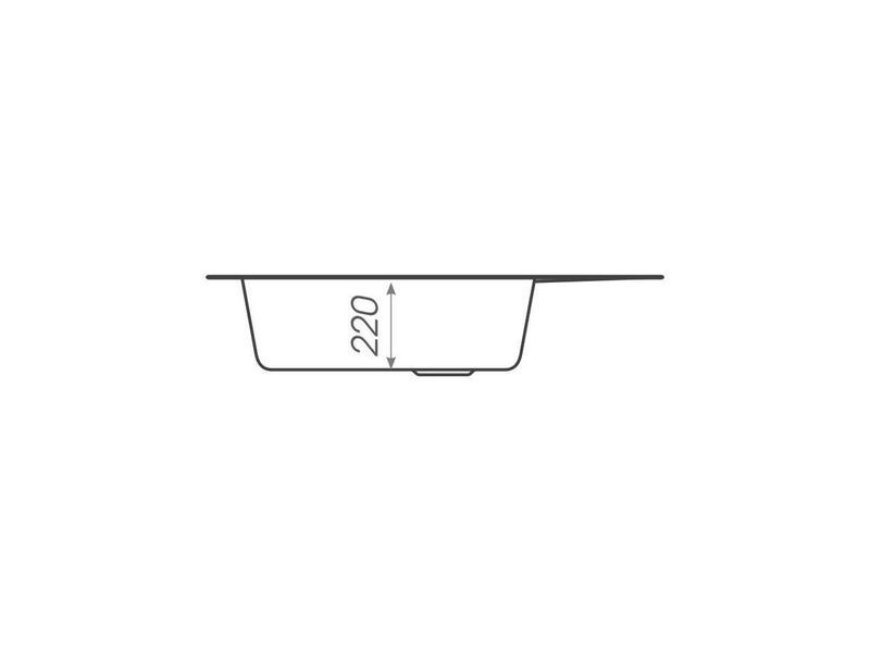 Гранітна мийка для кухні Platinum 6250 SOUL матова Карамель 3409 фото
