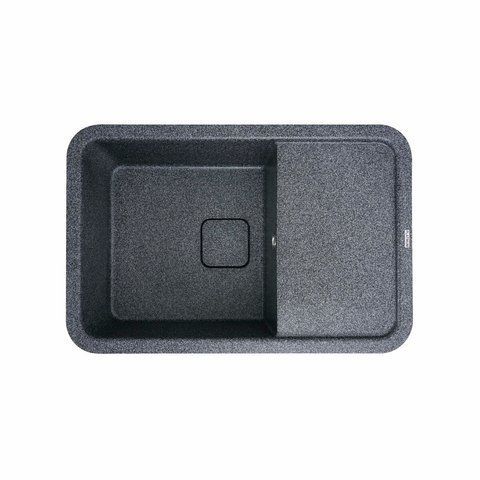 Гранітна мийка для кухні Platinum 7850 CUBE матова Графіт 3164 фото