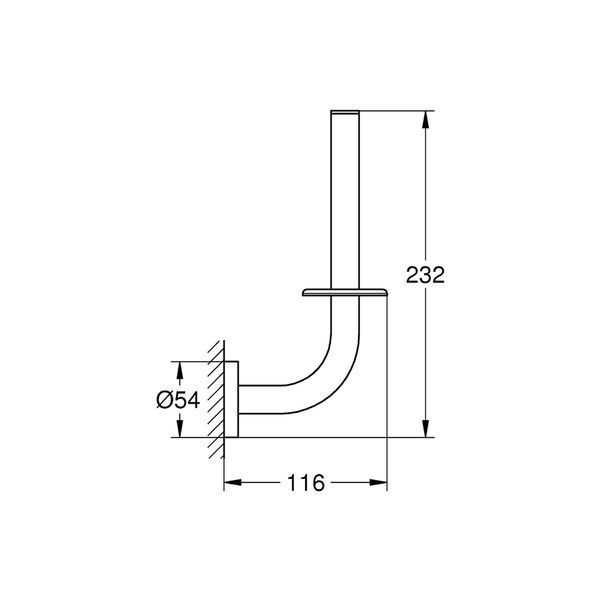 Тримач для запасного рулону паперу Grohe QuickFix Start 41186000 CV031768 фото