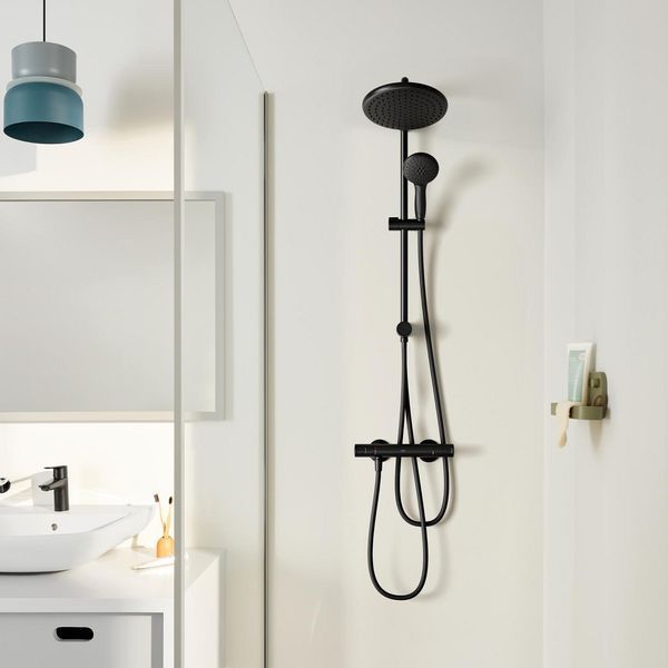 Змішувач термостатичний для душу Grohe QuickFix Start Black UA303908T2 CV034630 фото