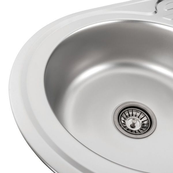 Кухонна мийка з нержавіючої сталі Platinum 7750 САТИН (0.6/170 мм) 11561 фото