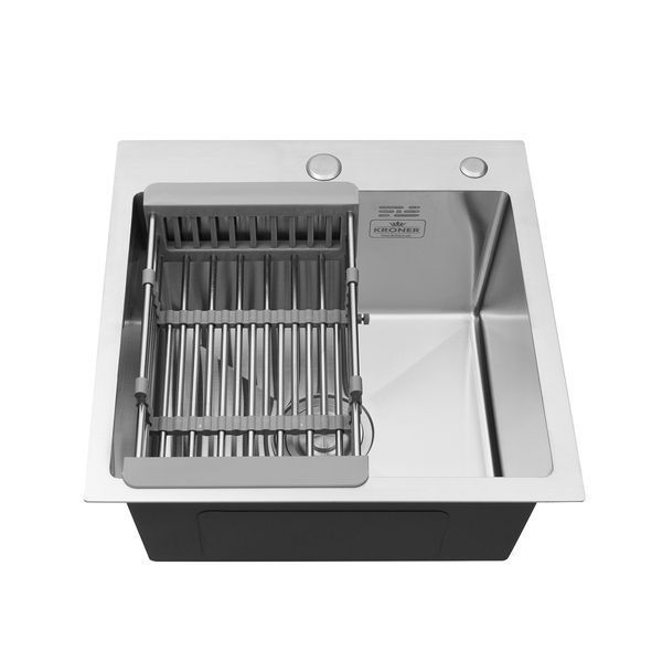 Комплект кухонної мийки Kroner KRP Geb&uuml;rstet - 4545HM ST4304 ST375281 фото