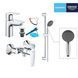 Набір змішувачів 3 в 1 для ванної кімнати Grohe QuickFix StartEdge S-Size UA202502SE CV030627 фото 1
