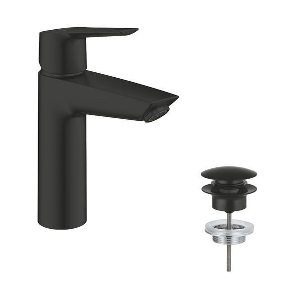 Набір змішувачів 3 в 1 для ванної кімнати Grohe QuickFix Start Black UA303305RM CV034632 фото