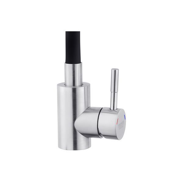Смеситель для кухни с гибким изливом Kroner KRP Edelstahl Klassisch - ESG035BLK CV024353 фото