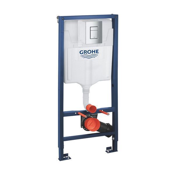 Комплект 4 в 1: Инсталляция Grohe Rapid SL 3 в 1 38772001 + Унитаз подвесной безобедочный Kroner Eifel WHI493436 TORNADO с сиденьем (38772001KE493436T) CV035171 фото