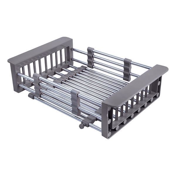Комплект кухонної мийки Kroner KRP Geb&uuml;rstet 63х50LHM BLK04 nichel SL54261 фото