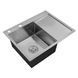 Комплект кухонної мийки Kroner KRP Geb&uuml;rstet 63х50LHM BLK04 nichel SL54261 фото 5