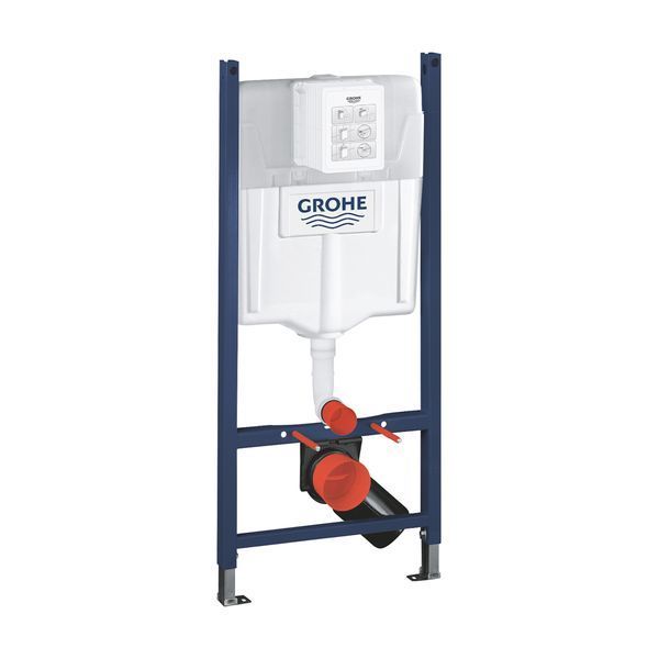 Комплект 4 в 1: Инсталляция GROHE Solido 3 в 1 3884966Q + Унитаз безободковый Kroner Eifel WHI493436 TORNADO с сиденьем Slim Duroplast / Soft-close / Quick relase KE493436WHIT (3884966KE493436T) CV035172 фото