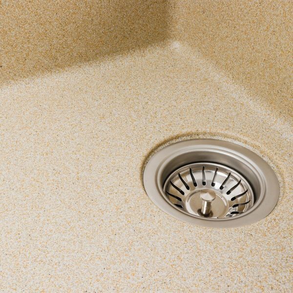 Гранітна мийка для кухні Platinum 7850 ROMA матова (бежевий) 38749 фото