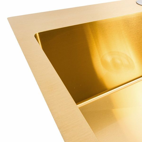 Комплект кухонної мийки Platinum Handmade 60*50 PVD Gold pl23548 фото