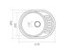 Гранітна мийка для кухні Platinum 6250 SOUL матова Мікс 3413 фото 7