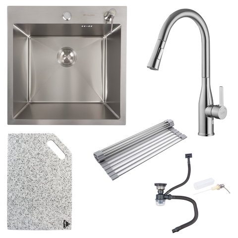 Комплект кухонной мойки Valeso 50х50HM ST02 Kitchen Line SL73225 фото