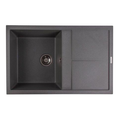 Гранітна мийка для кухні Platinum 7950 Selena матова Сірий мусон 4025 фото