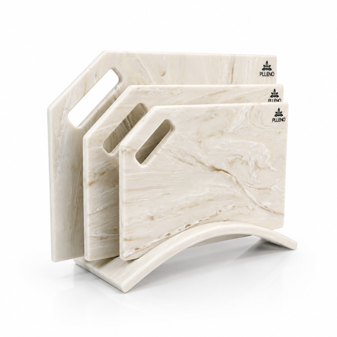 Набор кухонных досок из искусственного камня Pllen&oacute; Grand Set pearl marble ST55079 фото