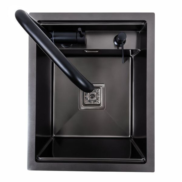 Кухонная мойка скрытая черная Platinum TZ 40*50 41970 фото