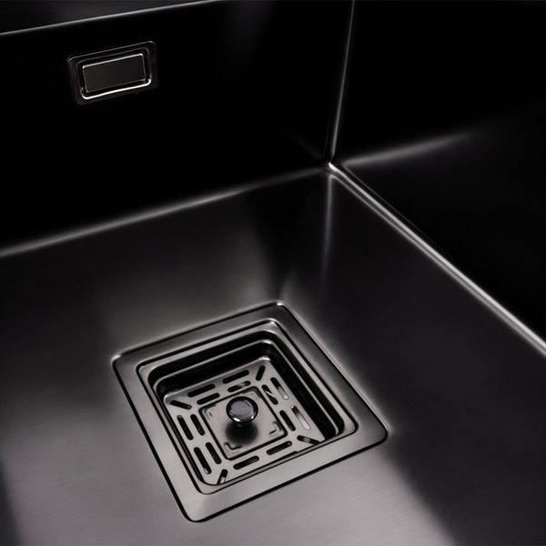 Кухонная мойка скрытая черная Platinum TZ 40*50 41970 фото