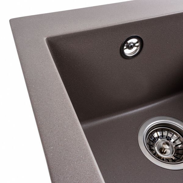 Гранитная мойка для кухни Platinum 4150 SOKIL матовая Дюна 41611 фото