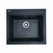 Гранітна мийка для кухні Platinum 5852 VESTA матова Антрацит 3850 фото 1