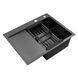 Комплект кухонної мийки Kroner KRP Schwarze 6350RHM PVD ST06 nero SL42155 фото 6
